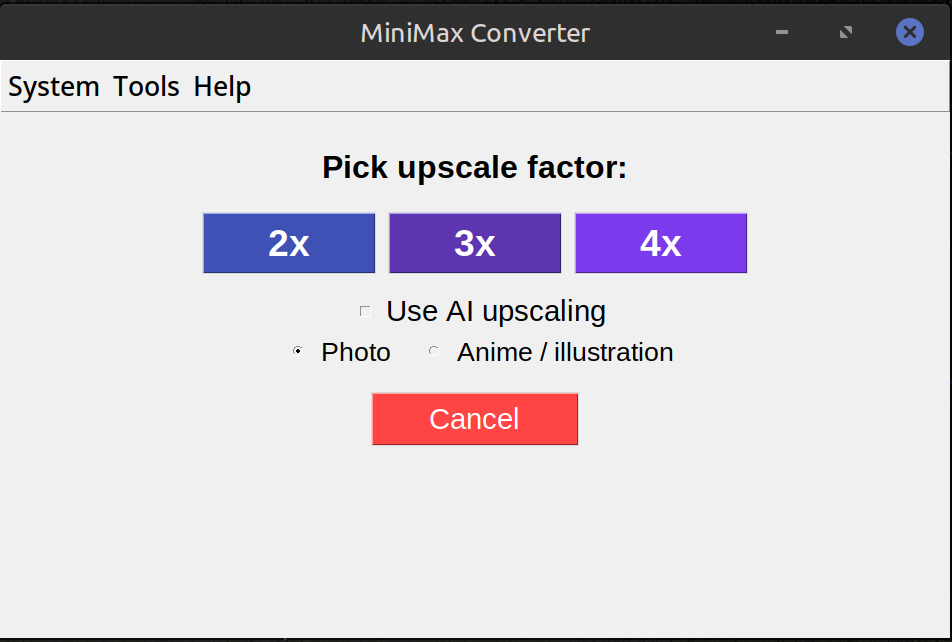 AI Image Upscaling — Offline, 2× / 3× / 4× screenshot